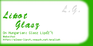 lipot glasz business card